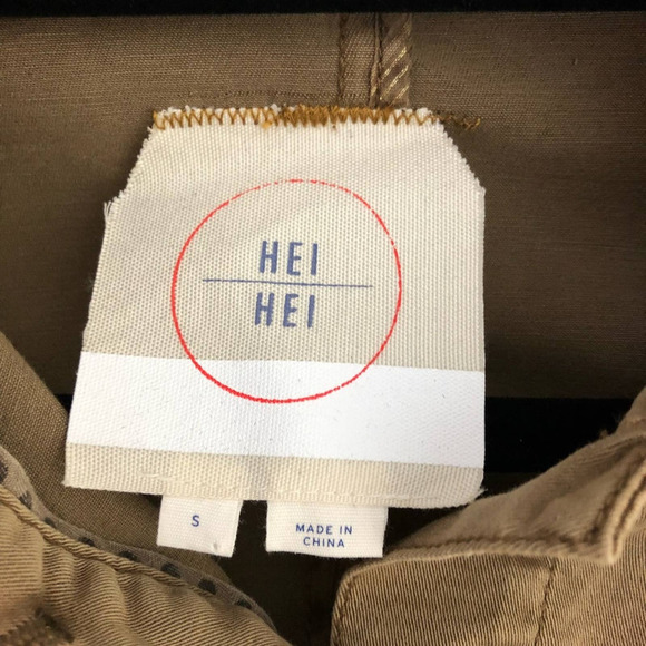 Anthropologie stretch cotton Khaki jacket Sz S - Picture 5 of 7